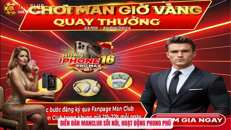 Diễn đàn ManClub sôi nổi, hoạt động phong phú